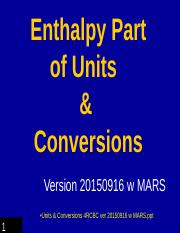 Enthalpy Part of Units & Conversions 4RCBC ver 20150916 BB ver.ppt