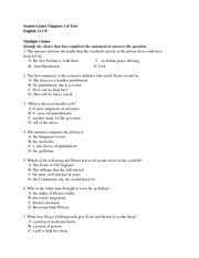 Scarlet Letter Chapters 1-8 Quiz