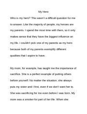 Who is your hero essay extended essay intro