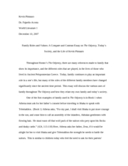 Final Paper - odyssey family
