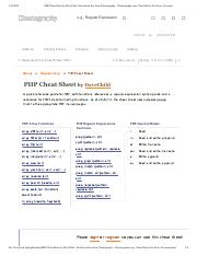 PHP Cheat Sheet by DaveChild - Download free from Cheatography - Cheatography.com_ Cheat Sheets For 