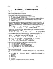 AP Stats Review Chapters 6 - 10 (1).pdf