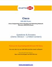 Cisco CCT Routing & Switching 640-692 Exam Preparation Material For Best Result