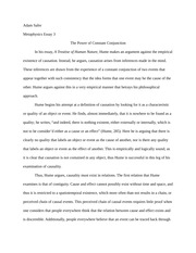 The Power of Constant Conjunction Paper