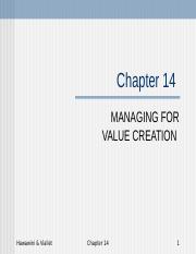ch14 MANAGING FOR VALUE CREATION .ppt