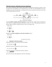 EEE 2213 - Lecture 12 - Transformer impedance-1.docx