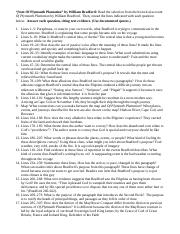 Collections grade 11 guiding questions from of plymouth plantation answers Realplymouth Plantation Questions 3 Sets Docx Collections Grade 11 Guiding Questions Collection 1 U201cfrom Of Plymouth Plantation U201d By William Course Hero