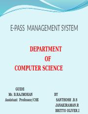 E-PASS  MANAGEMENT SYSTEM.pptx
