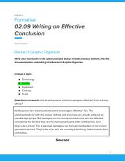 Copy of E3 02.09 Writing an Effective Conclusion.docx