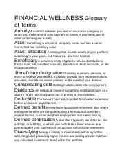 FINANCIAL WELLNESS Glossary of Terms.docx