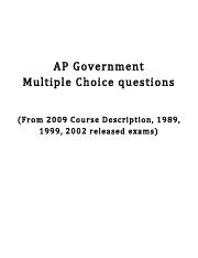 AP Govt. Multiple Choice question bank