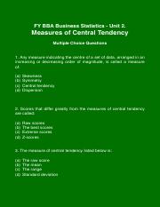 MCQs Unit 2 Measures of Central Tendency.pdf