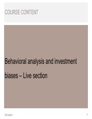 W14 - Live section - BEHAVIORAL ANALYSIS AND INVESTMENT BIASES.pdf