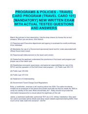 travel card 101 answers version 3.03