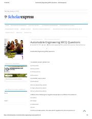 Automobile Engineering MCQ Questions - Scholarexpress.pdf