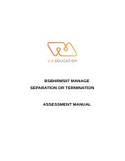 1. BSBHRM507 Assessment Manual V5.0.docx