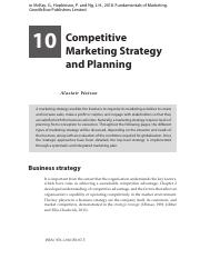 Fundamentals of Marketing - Competitive Marketing Strategy and Planning.pdf