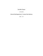 Gipson_Clinical Field Experience C Lesson Plan Delivery.docx