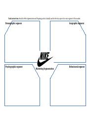 1.2 Nike Segmentation and Targeting Activity Sheet.docx