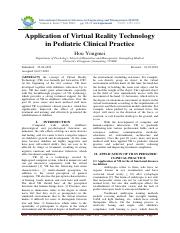 Application of Virtual Reality Technology in Pediatric Clinical Practice.pdf