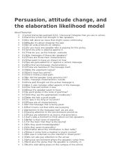Persuasion, attitude change, and the elaboration likelihood model.docx