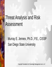 Threat analysis and risk assessment.ppt