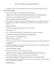 POL 101 American Government Exam #1.docx