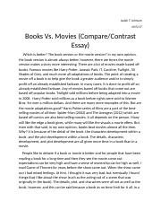 writing a compare and contrast essay movie and book