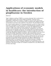 Applications of economic models in healthcare.docx