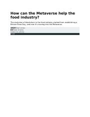How can the Metaverse help the food industry.docx