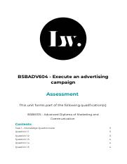 BSBADV604 Assessment.docx