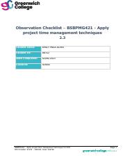 BSBPMG421 - Observation Checklist Task 2.3 v1.pdf