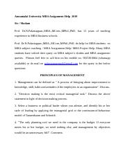 Get 2019 Annamalai University Assigment Solution.docx