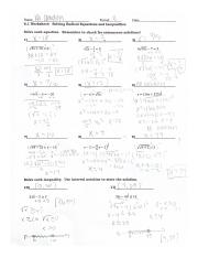 6.1 Worksheet Solving Radical Equations and Inequalities.pdf