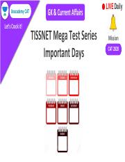 TISSNET Mega Quiz Important Days.pdf