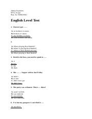 English Level Test - David.docx