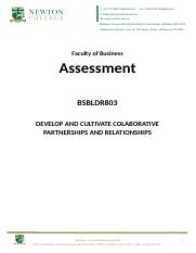 BSBLDR803 STUDENT ASSESSMENT WORKBOOK.docx