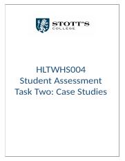 DCS - HLTWHS004 - Task  2 Case Studies.V2.190305 (4).docx