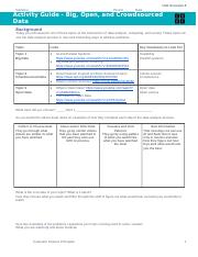 Activity Guide - Big, Open, and Crowdsourced Data - Unit 9 Lesson 5.docx