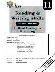 RWS-Q4-MODULE-8-WEEK-2-CRITICAL-READING-AS-FORM-OF-REASONING.pdf