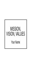 Blank Personal Mission, Visiion, and Values.odp