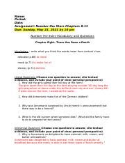 Number the Stars Questions- Ch 8-11.docx