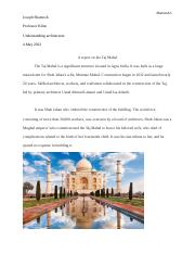 Taj Mahalm Final Report understanding architecture 2023.docx