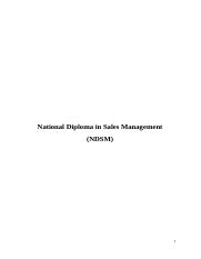 National Diploma in Sales Management - Mumtaz.docx