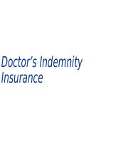 Doctor's Indemnity.ppt