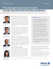 Allianz login alpha Our Commitment