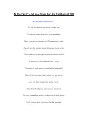Poem Analysis of _To Me, Fair Friend, You Never Can Be Old (Sonnet 104)_.pdf