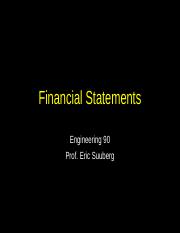 engine90-suuberg-FINANCIAL-STATEMENTS.ppt