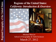 Regions of the United States California Part One Introduction and Overview