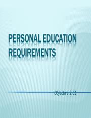 2.01 Personal Education Requirements.ppt